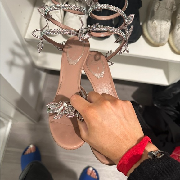 RARE rene Caovilla Butterfly Heels size 38 - Picture 3 of 4